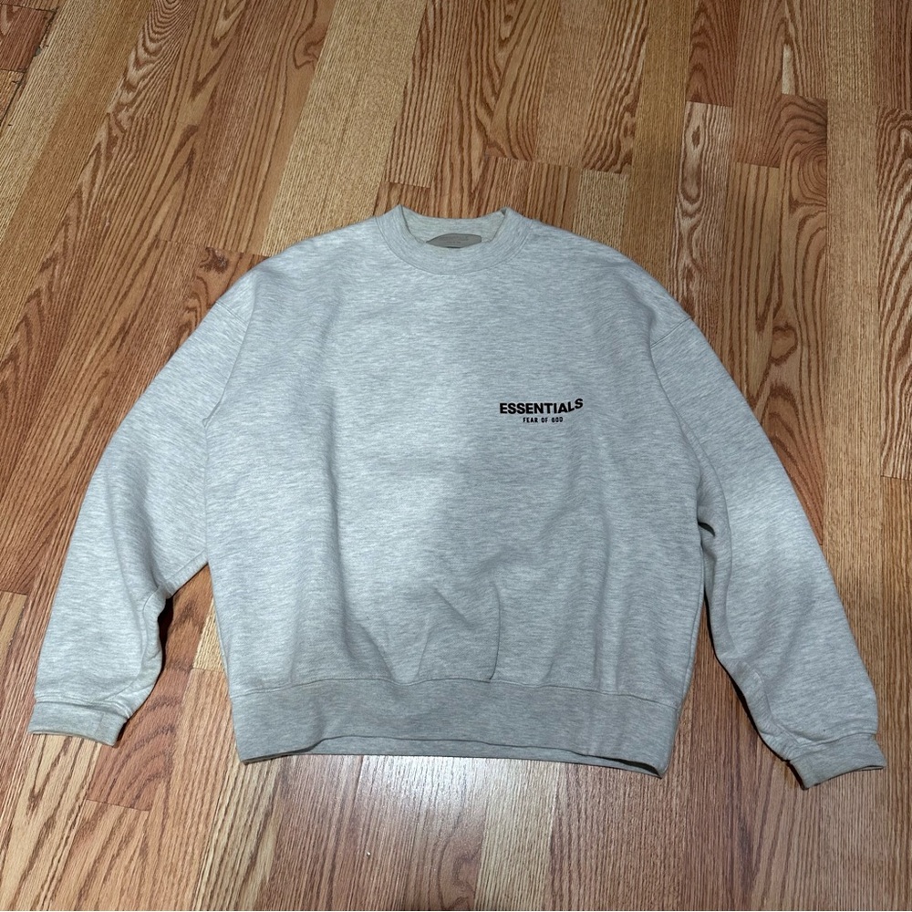 Fear of God Essentials Light Gray Crewneck